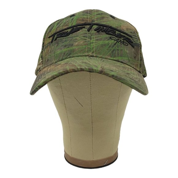 True Timber Camo Logo Strapback Cap Trucker Camouflage Hunting Baseball Hat - Picture 6 of 12